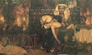 Sir Lawrence Alma-Tadema,OM.RA,RWS The Death of the first Born painting